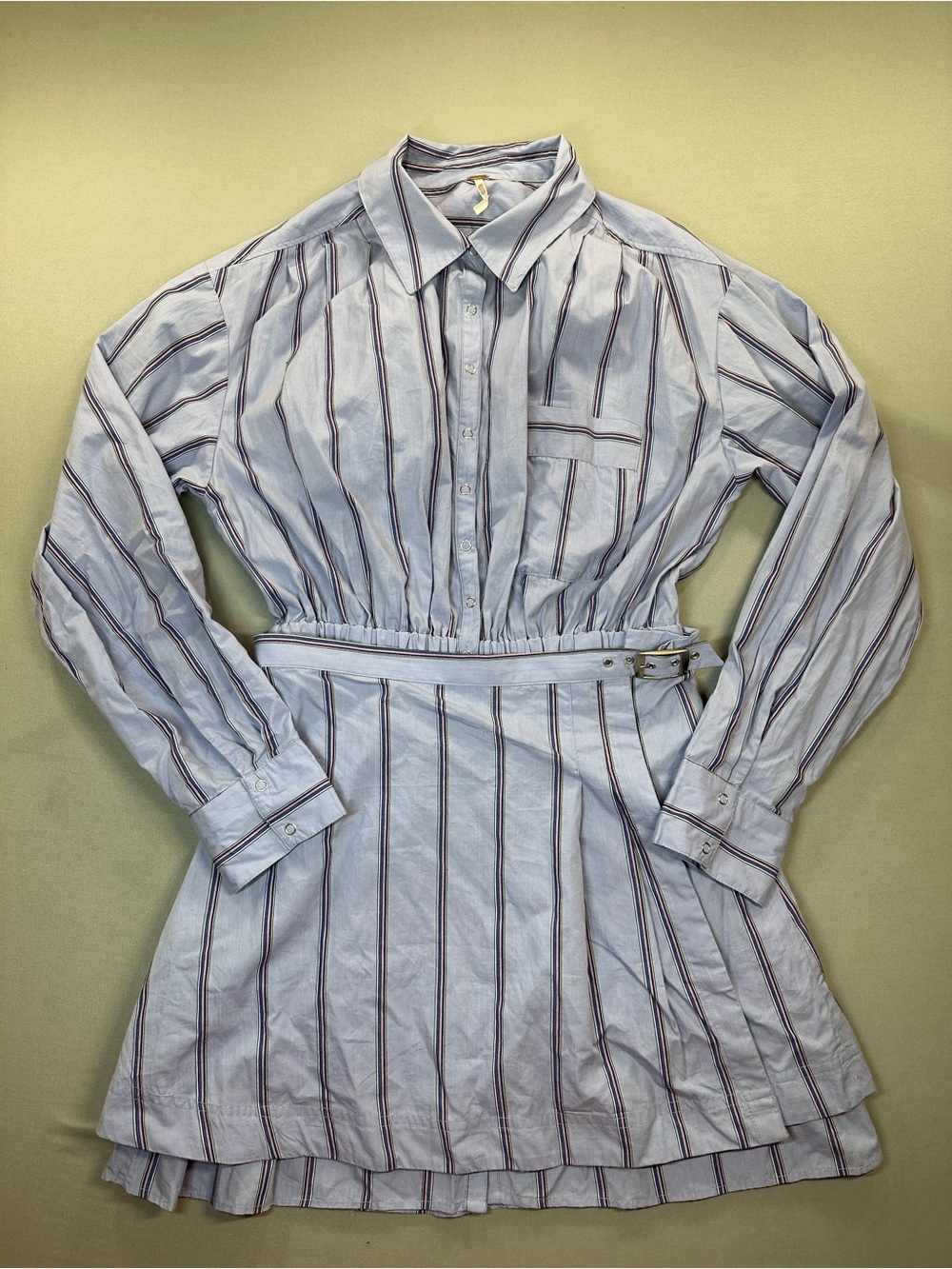 NWT Free People High Vibrations Shirt Dress, Mini - Womens Medium - Picture 2 of 16